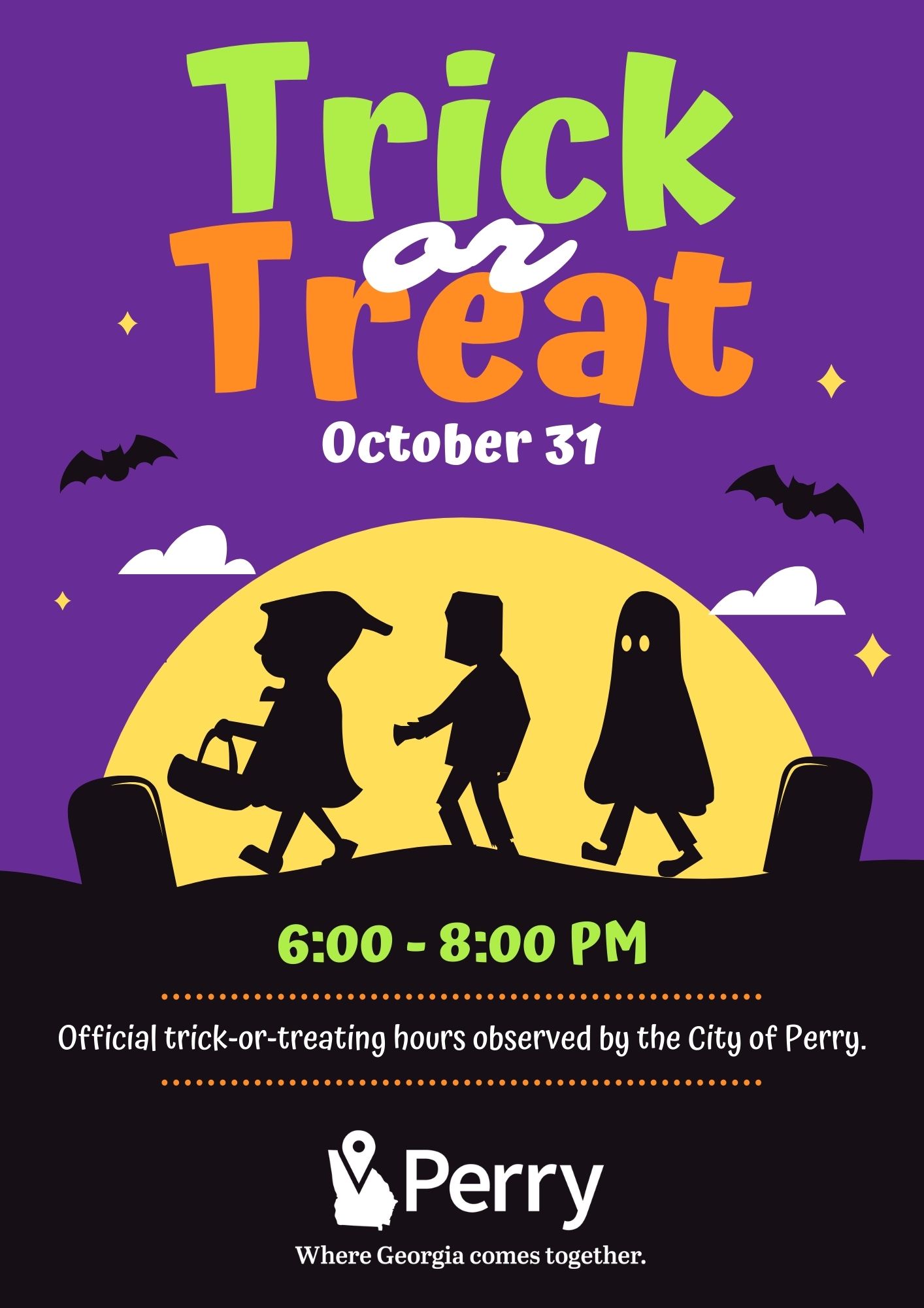 Photo for Perry Trick-Or-Treating Hours For October 31