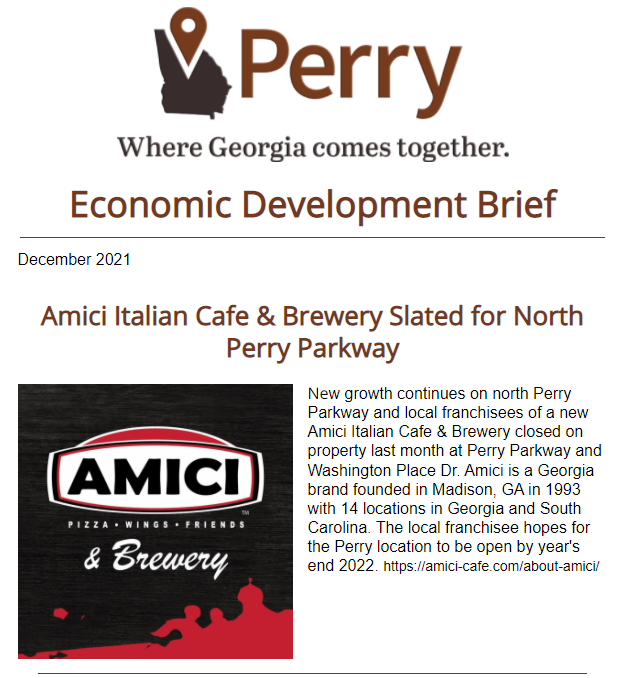 Photo for Economic Development Brief | December 2021