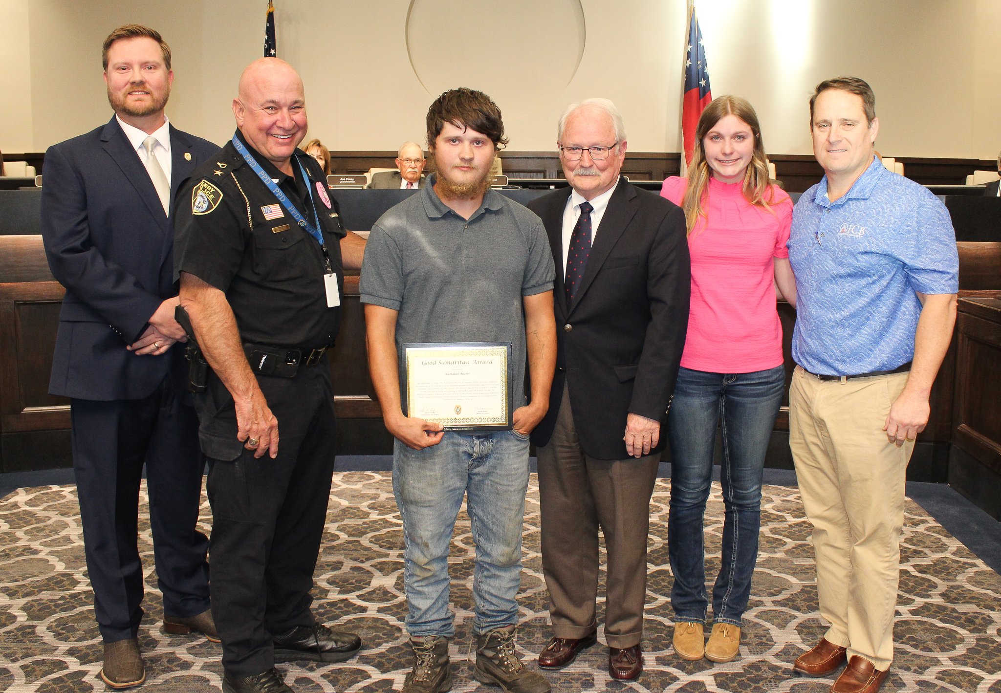 Photo for Mr. Nathaniel Shearer Awarded Good Samaritan Award