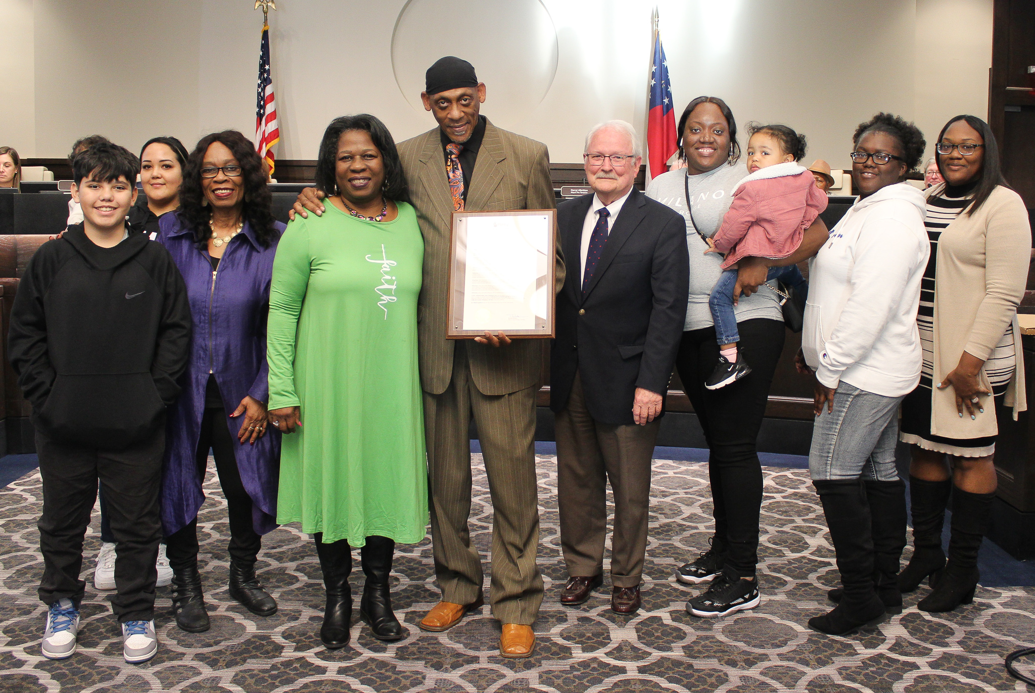 Photo for John Alexander Simpson Honored at Council Meeting
