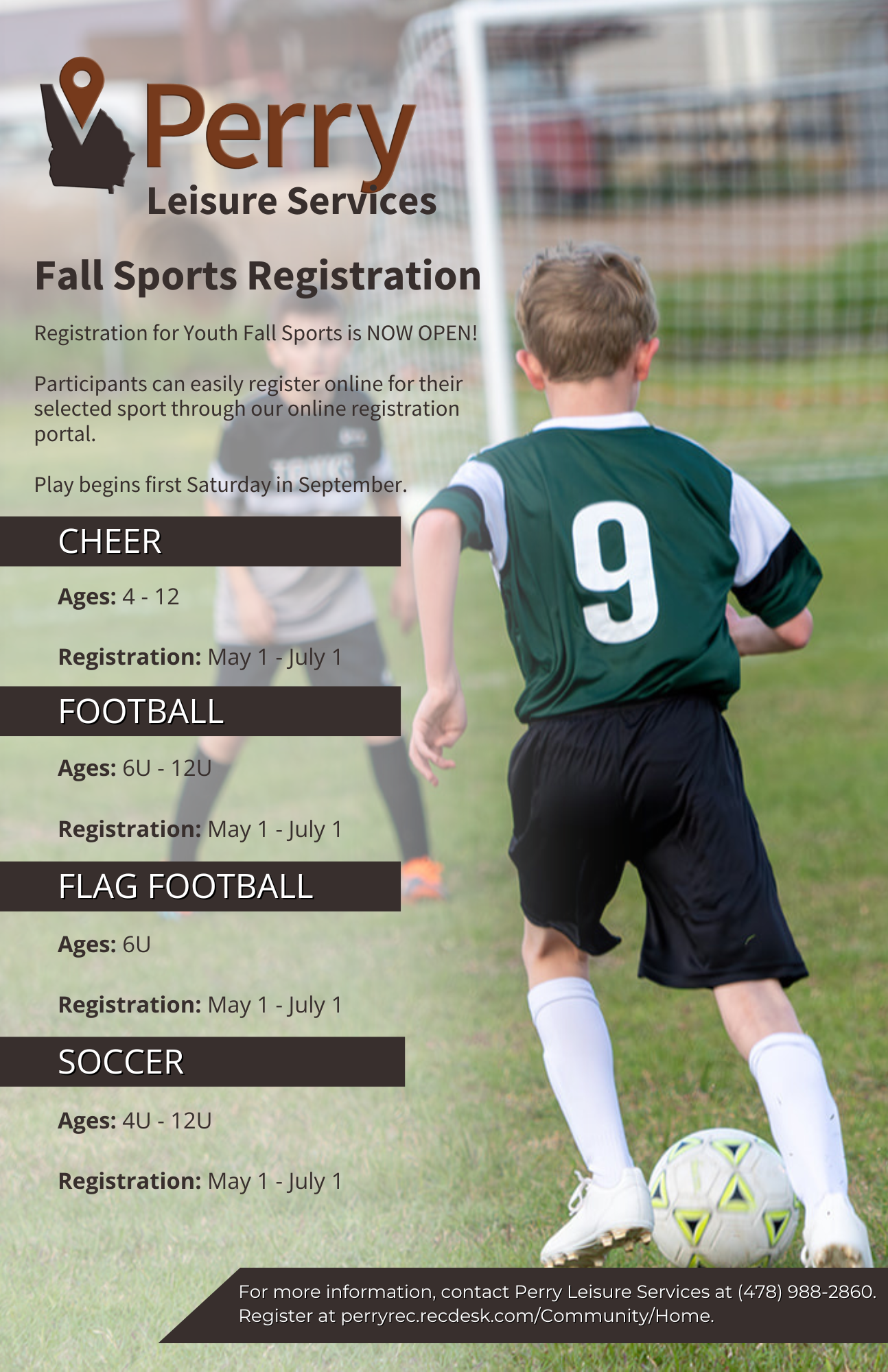 Photo for Youth Fall Sports Registration Now Open