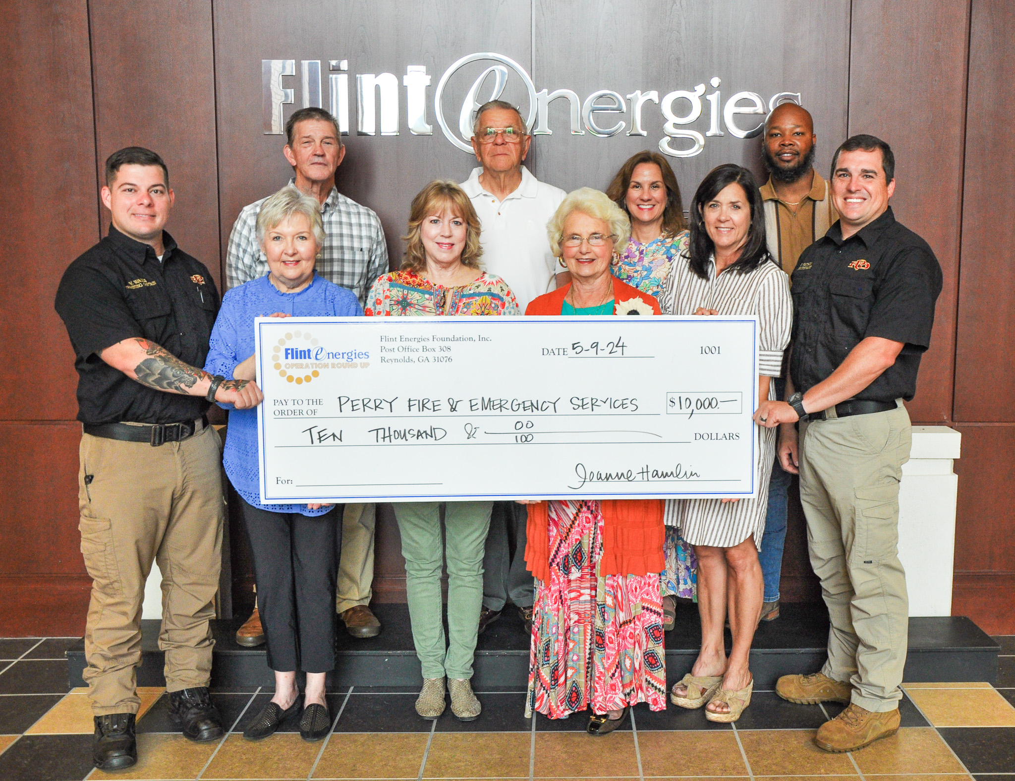Photo for Perry Fire &amp; Emergency Services Receives $10,000 Grant from the Flint Energies Foundation