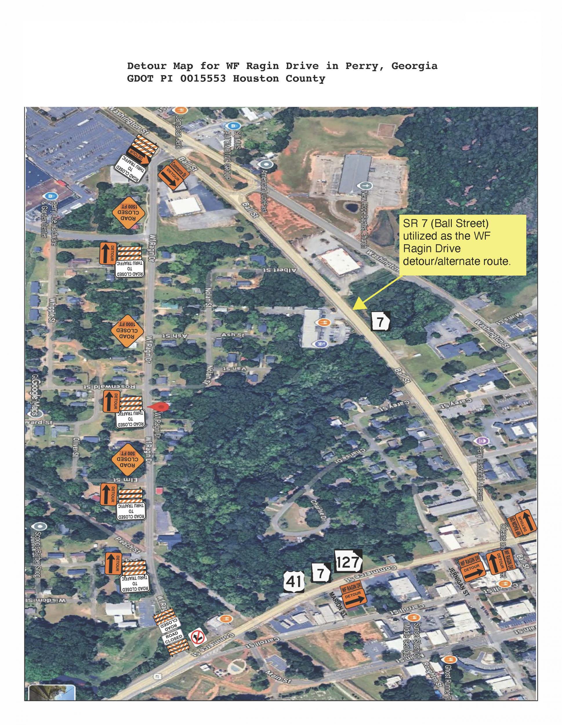 Photo for General Courtney Hodges Blvd &amp; W.F. Ragin Dr. | Traffic Shift