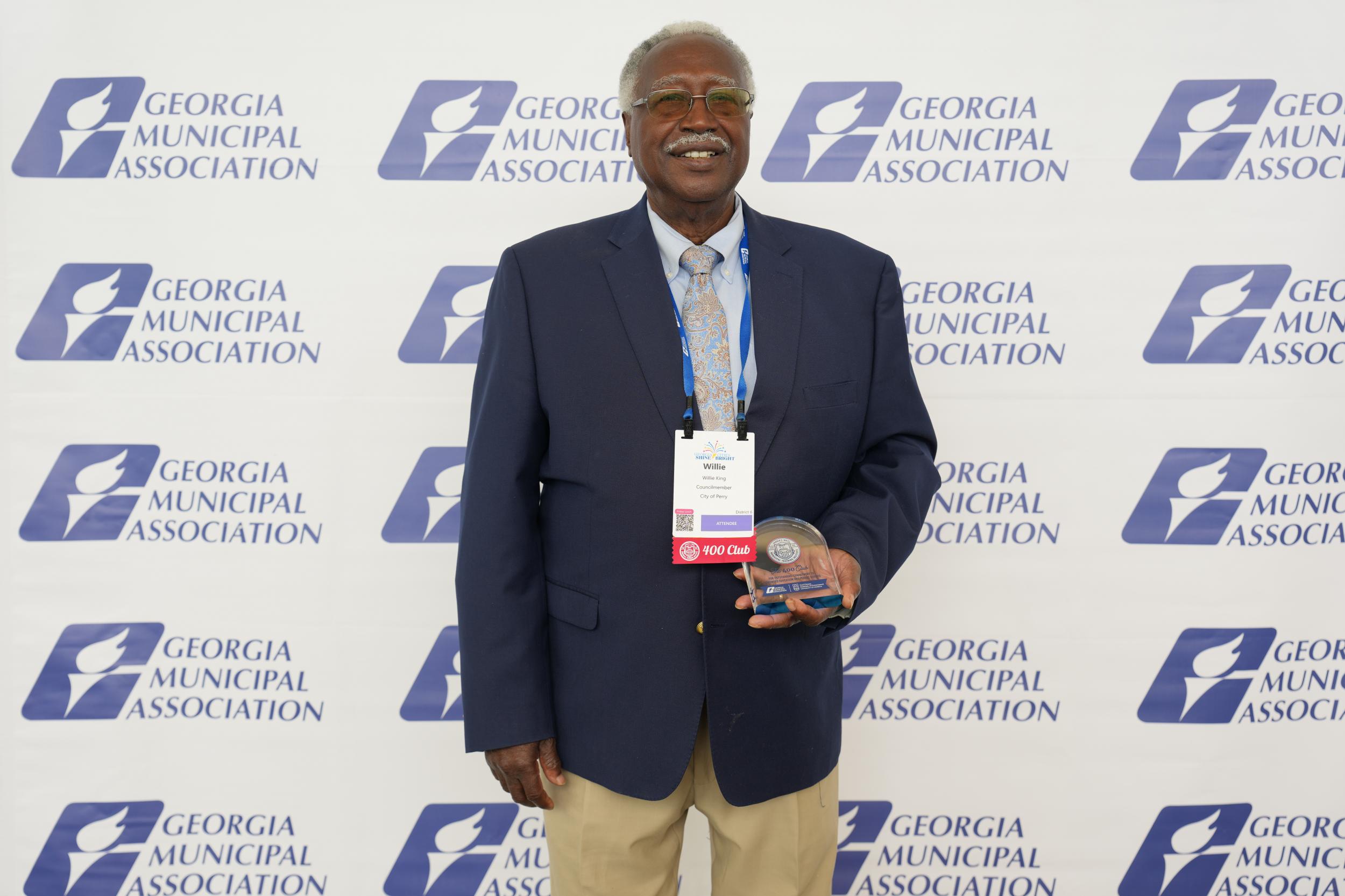 Photo for Council Member Reverend Willie King Recognized and Joins the Harold F. Holtz Municipal Training Institute\'s 400 Club During GMA\'s 2026 Annual Convention