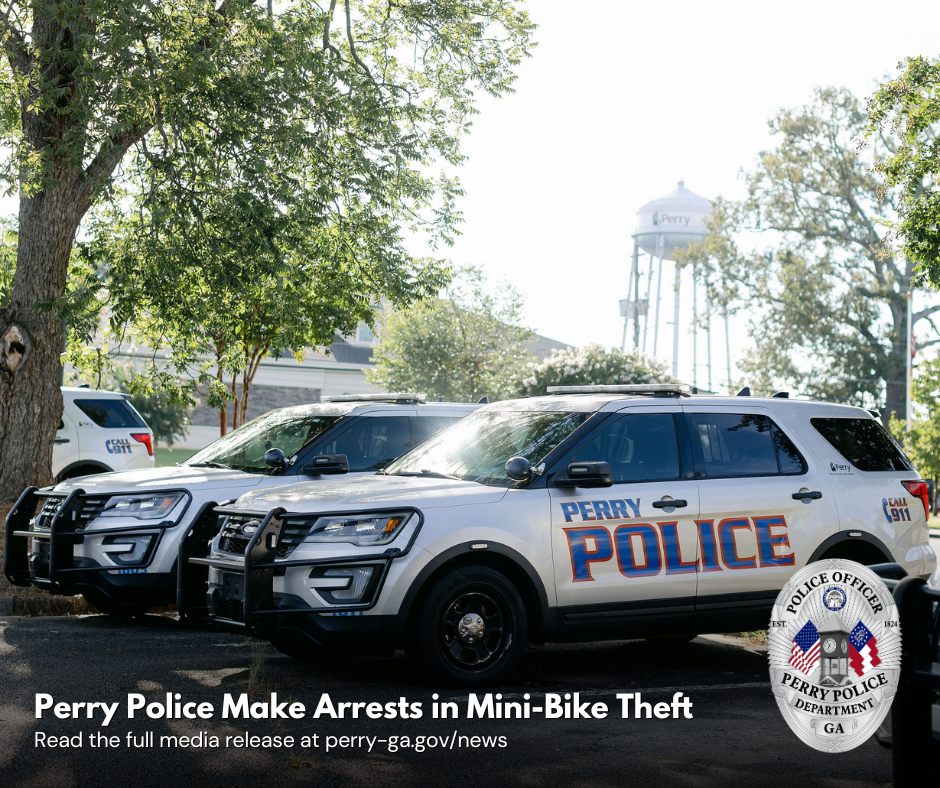Photo for Perry Police Make Arrests in Mini-Bike Theft