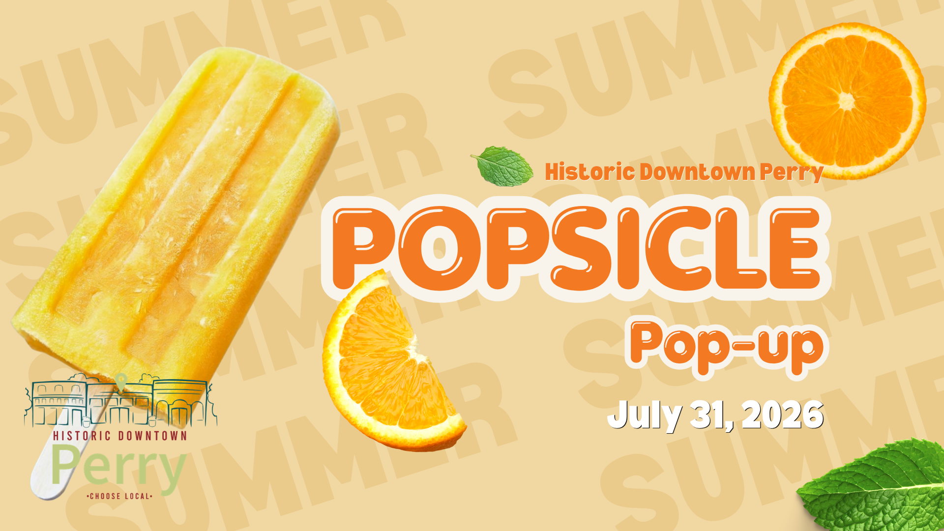 Popsicle Pop-Up in Historic Downtown Perry