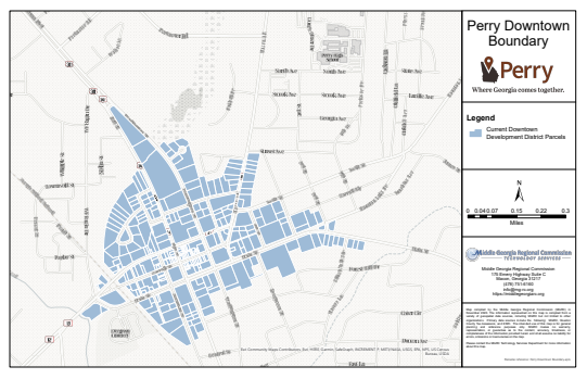 Downtown Development District Map